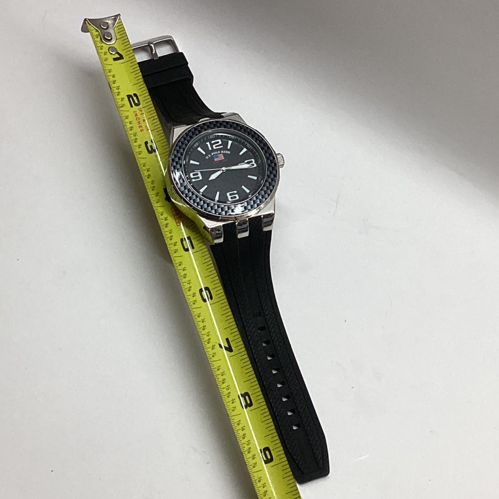 U.S POLO ASSN. MEN WristWATCH- Rubber Wristband. Smokefree Big Faced Watch