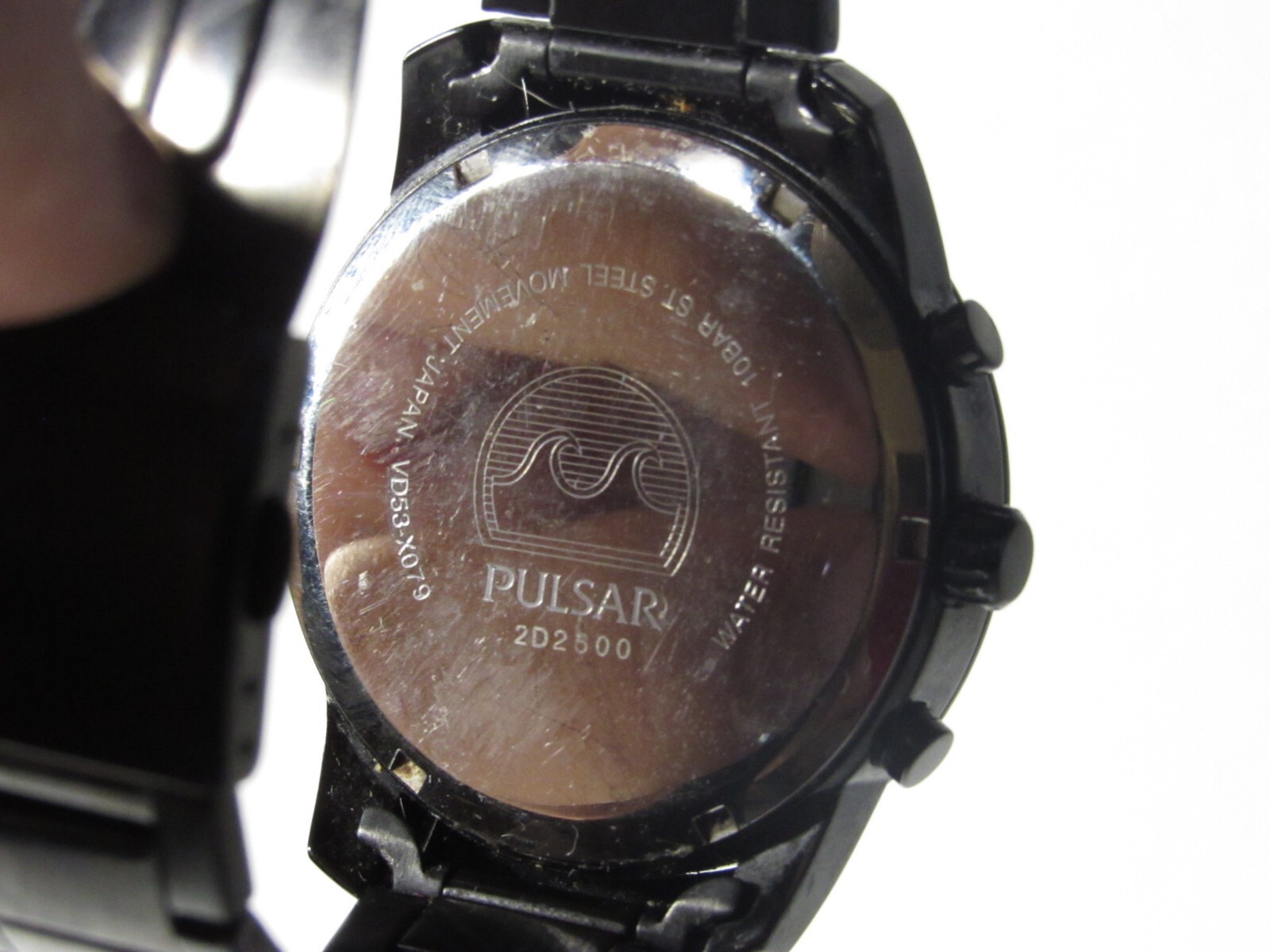 Pulsar VD53-X079 Mens Chronograph Analog Watch All Black Tone Date 44 mm