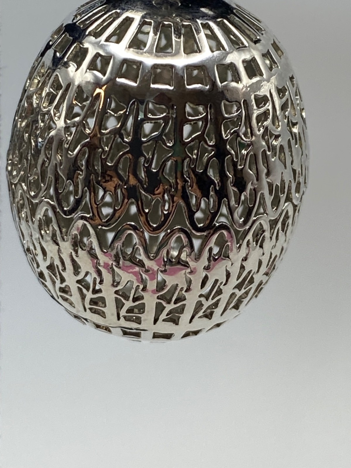 Trifari Mandalay Taj Mahal Lantern Clip-On Earrings Vintage Silver-Tone Filigree