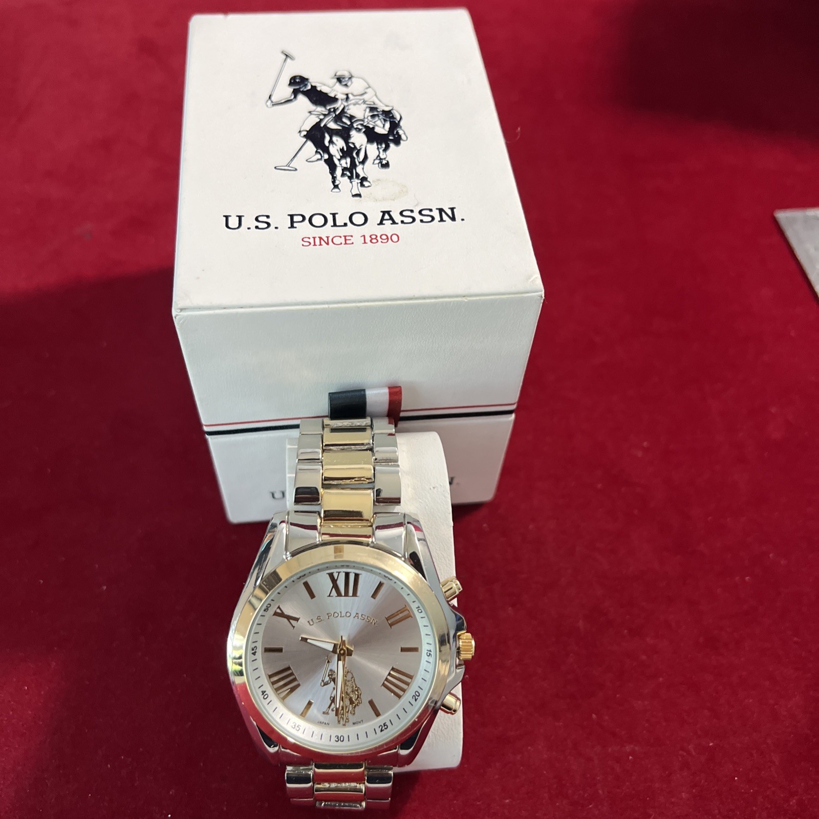 U.S. Polo Assn. Women’s USC40261AZ Analog Display Quartz Two Tone Watch 40mm