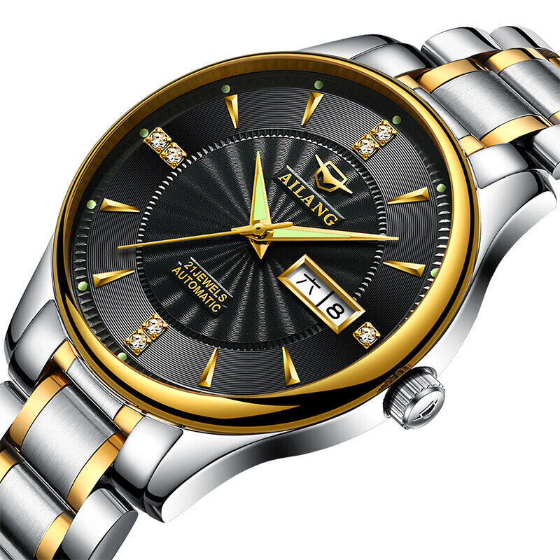 AILANG Watch Calendar Week Luminous Men’s Automatic Mechanical Wristwatches