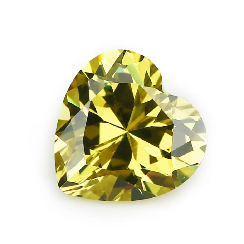 3x3mm~10x10mm Heart Shape Loose Cubic Zirconia Stone 5A CZ Gemstones for Jewelry