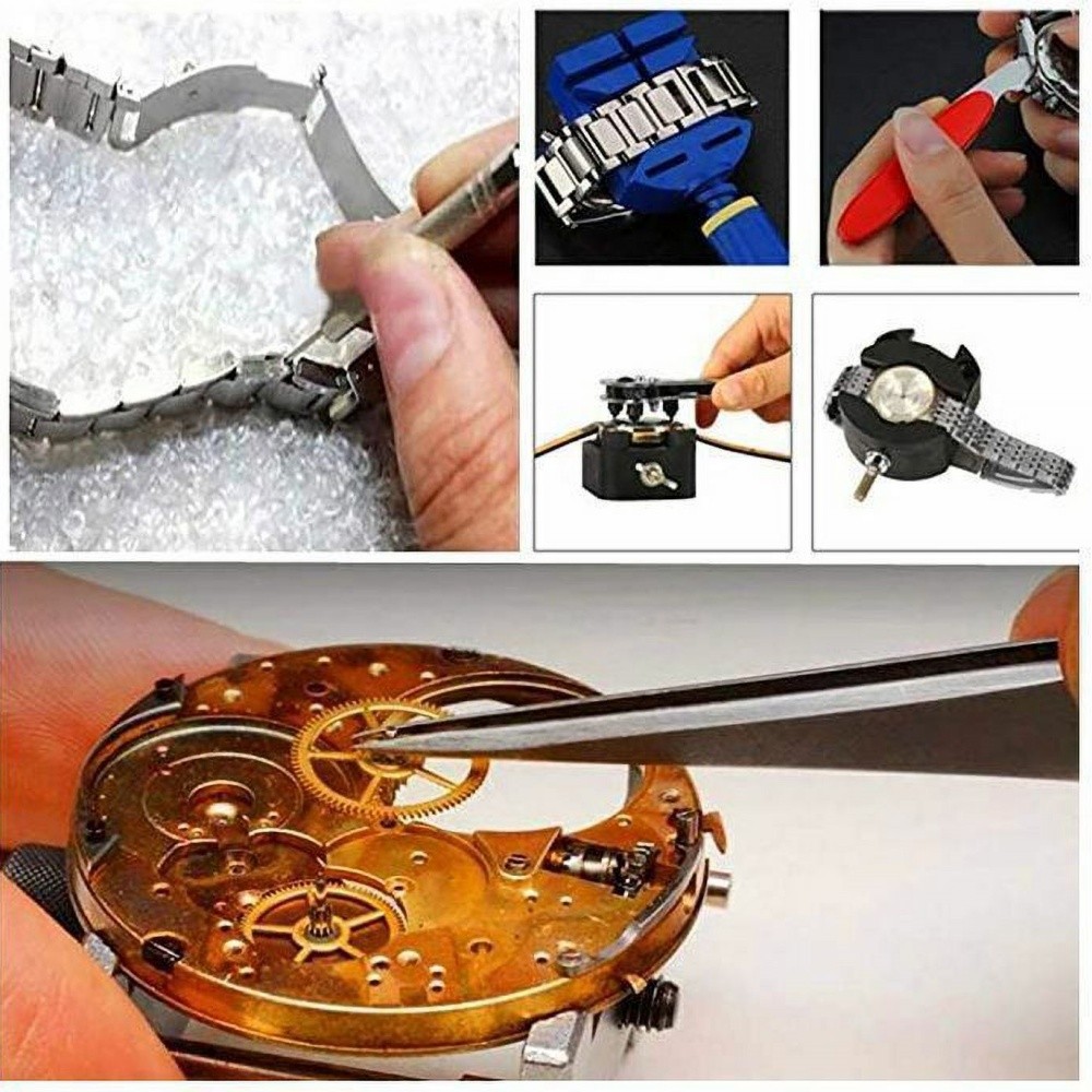 Watch Repair Kit 147PCS Watch Battery Replacement Tool Kit Watch Remover Tool ✔