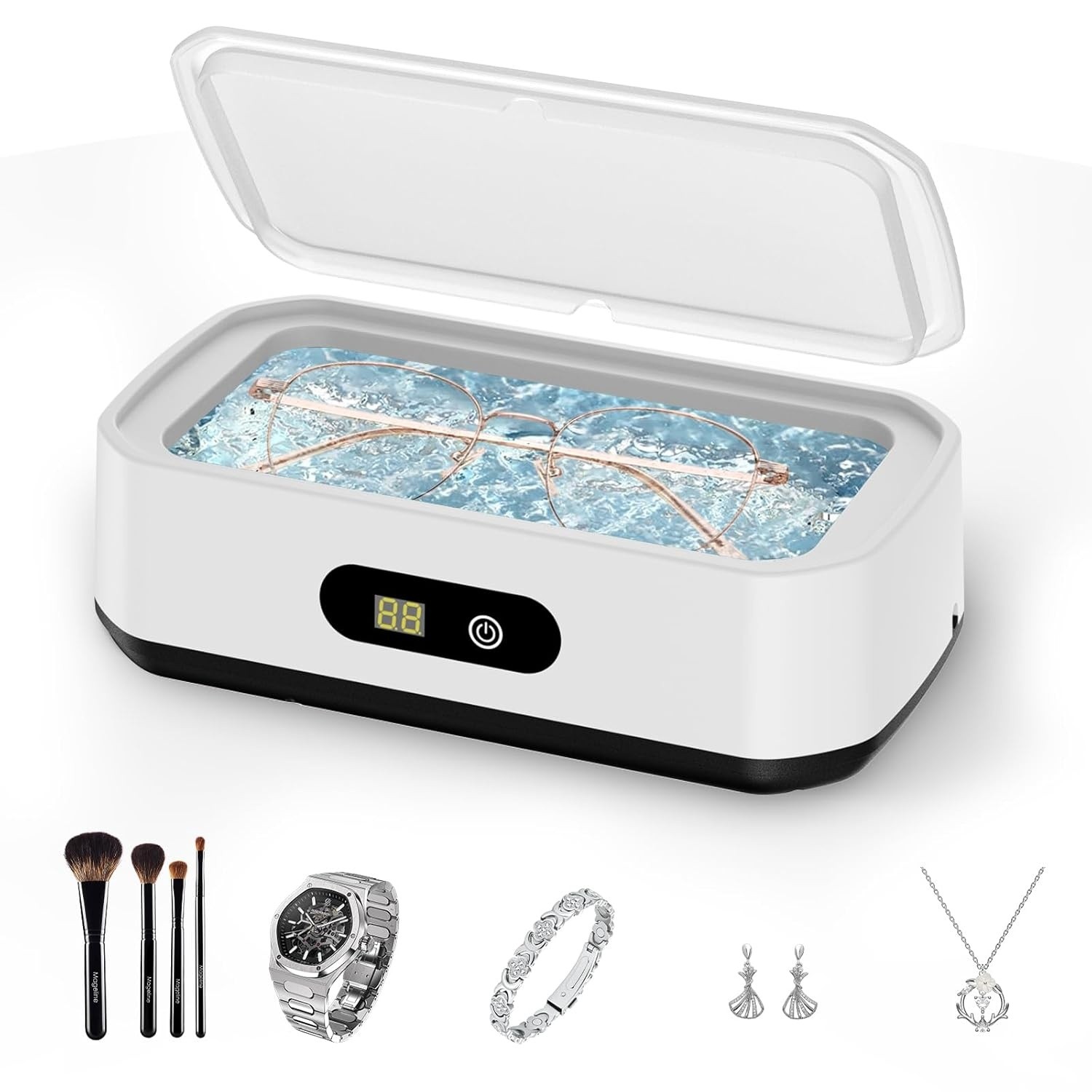 Ultrasonic Jewelry Cleaner w/ 5 Mode & Digital Timer UltraSonic Cleaning Machine