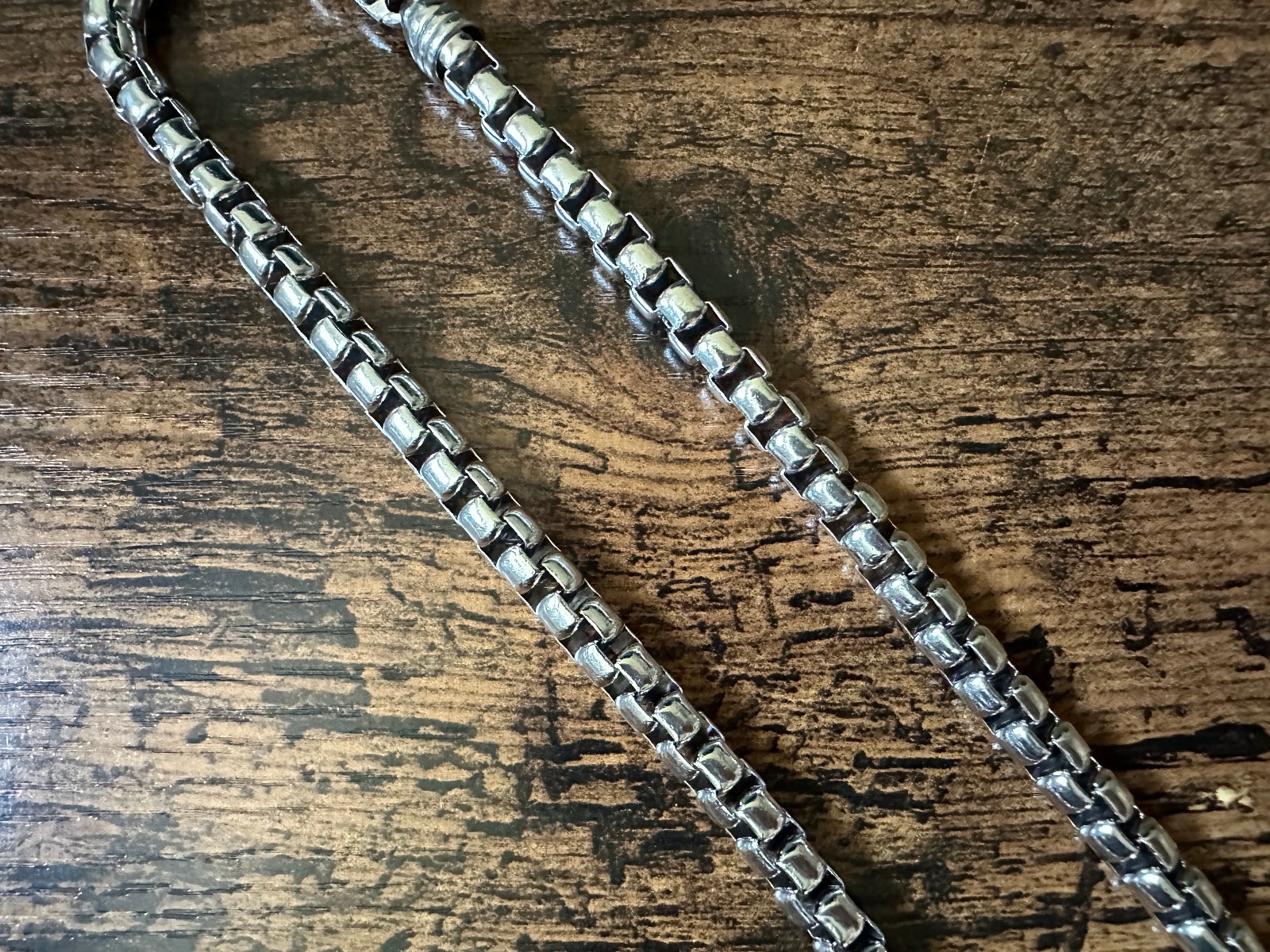 David Yurman Box Chain Necklace in Sterling Silver – 7.3mm – 20″ – FREE SHIP