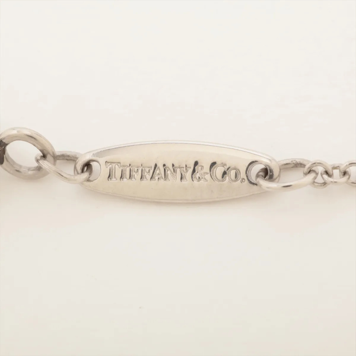 Tiffany By the Yard 1P diamond Necklace Pt950 2.3g Approx. 4.25mm in diameter