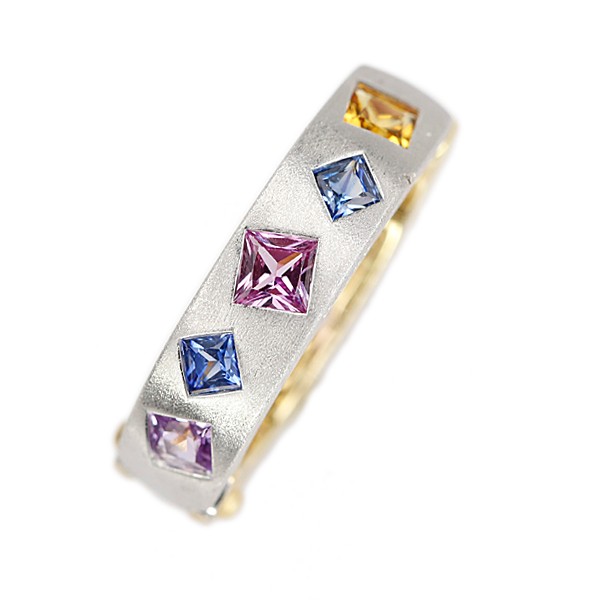Jeunet sapphire Earring K18 yellow gold K18 white gold Single-ear Used 908416