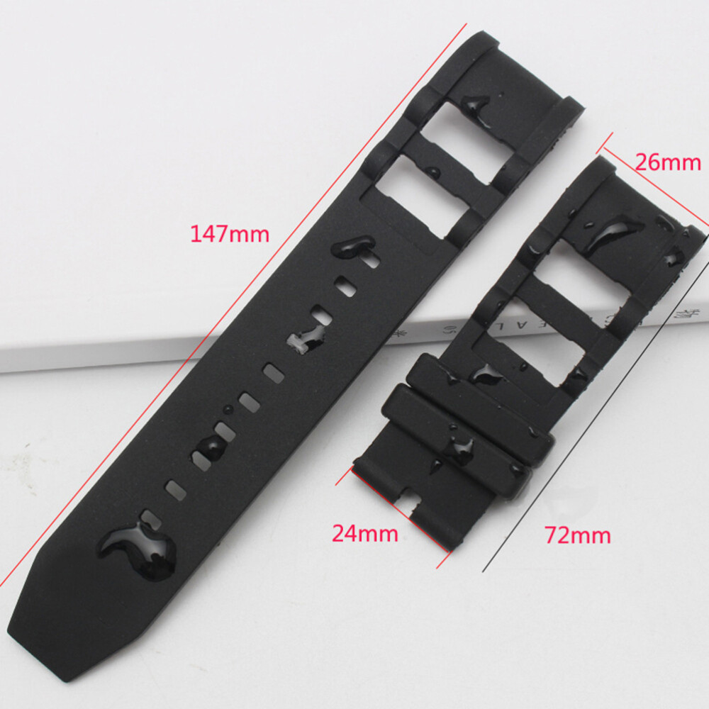 Smart Bracelet Strap Smart Watch Waterproof for Invicta (Black without Buckle)
