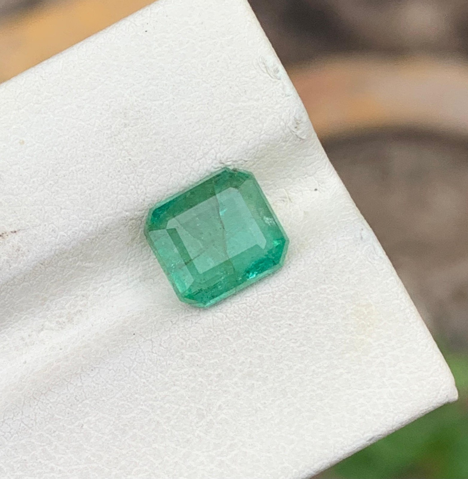 2.75Cts Beautiful Emerald Loose Gemstone, From Swat Pakistan(8x7x4mm)