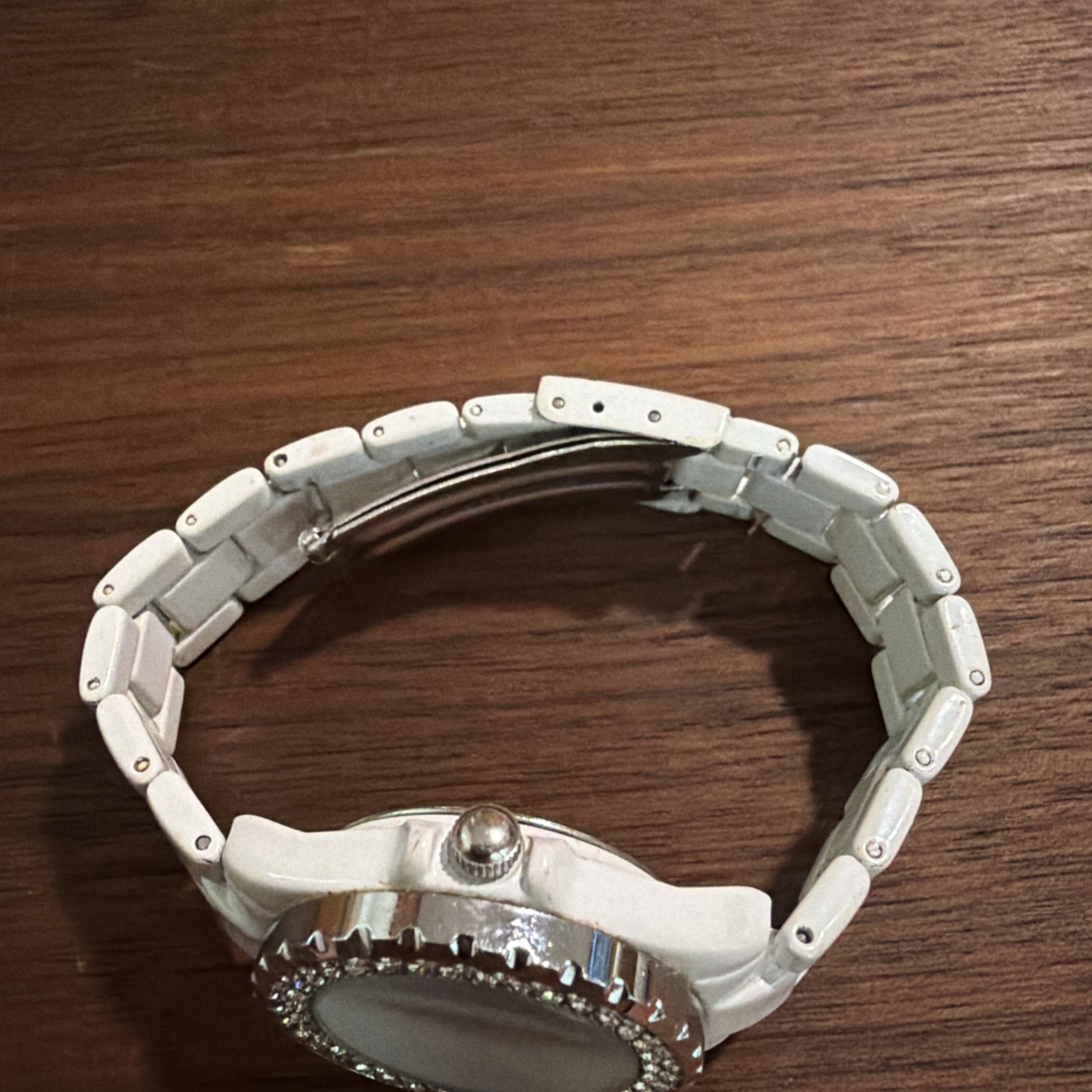 Women’s Sinobi Quartz White Watch Diamond Accent Needs New Battery