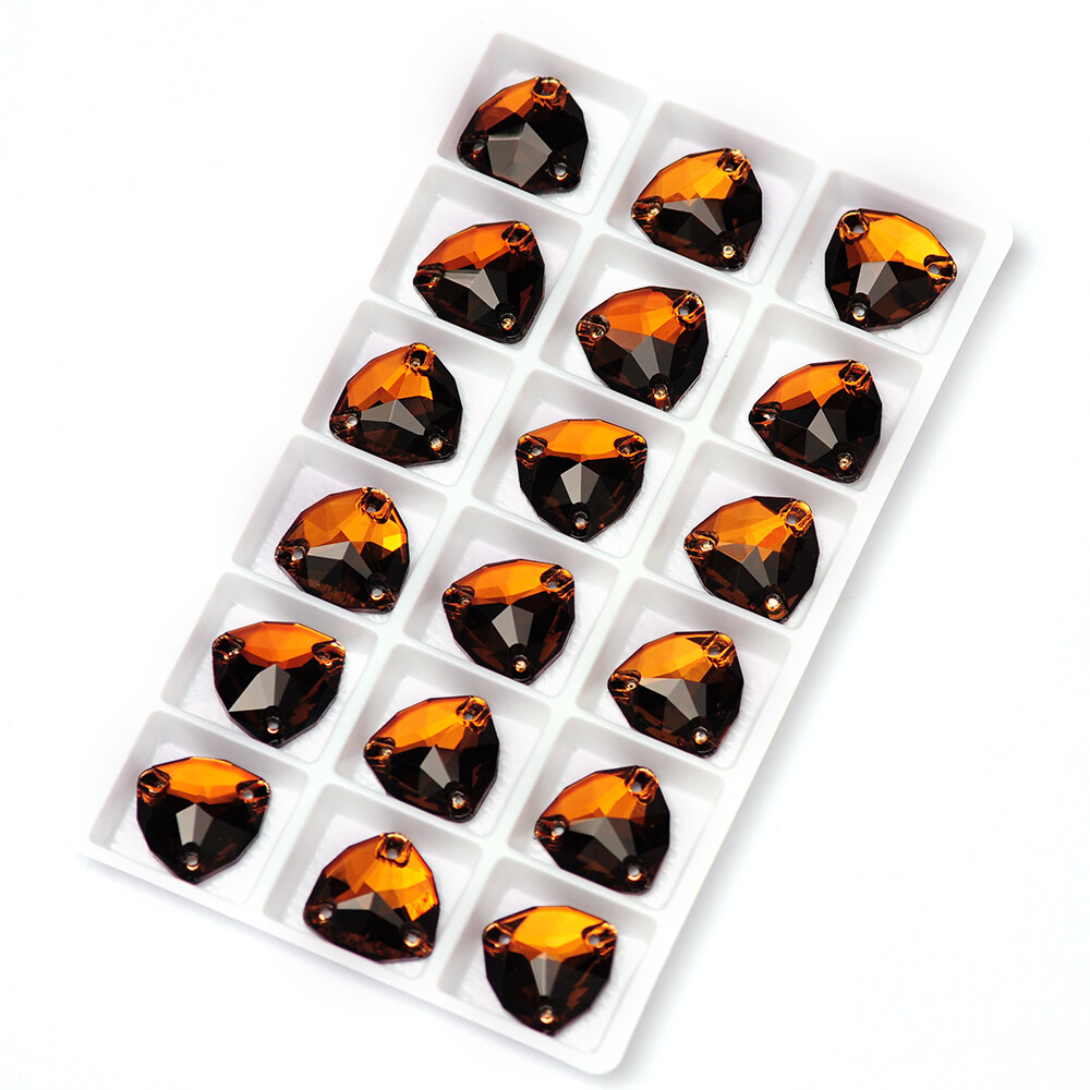 K9 Crystal Glass Sew On Rhinestones Smoked Topaz Flatback Glitter Rhinestones