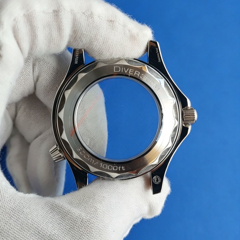Watch Part Kit for Seamaster 8215 8200 2813 41mm Watch Case+Dial+Hands+Strap