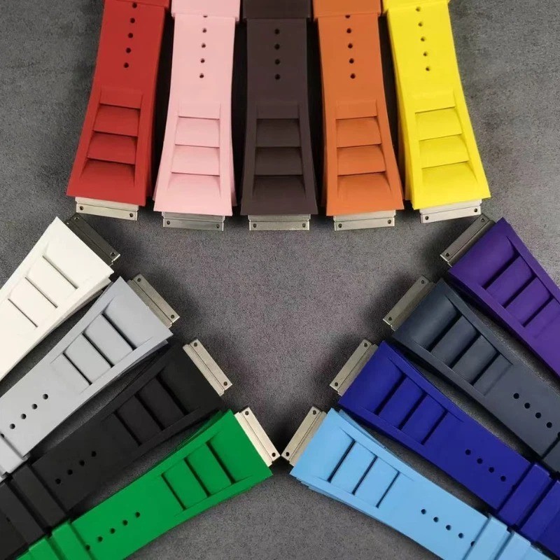 Large Replacement Rubber Strap Band Fits Richard Mille Watch RM010 10L L Size