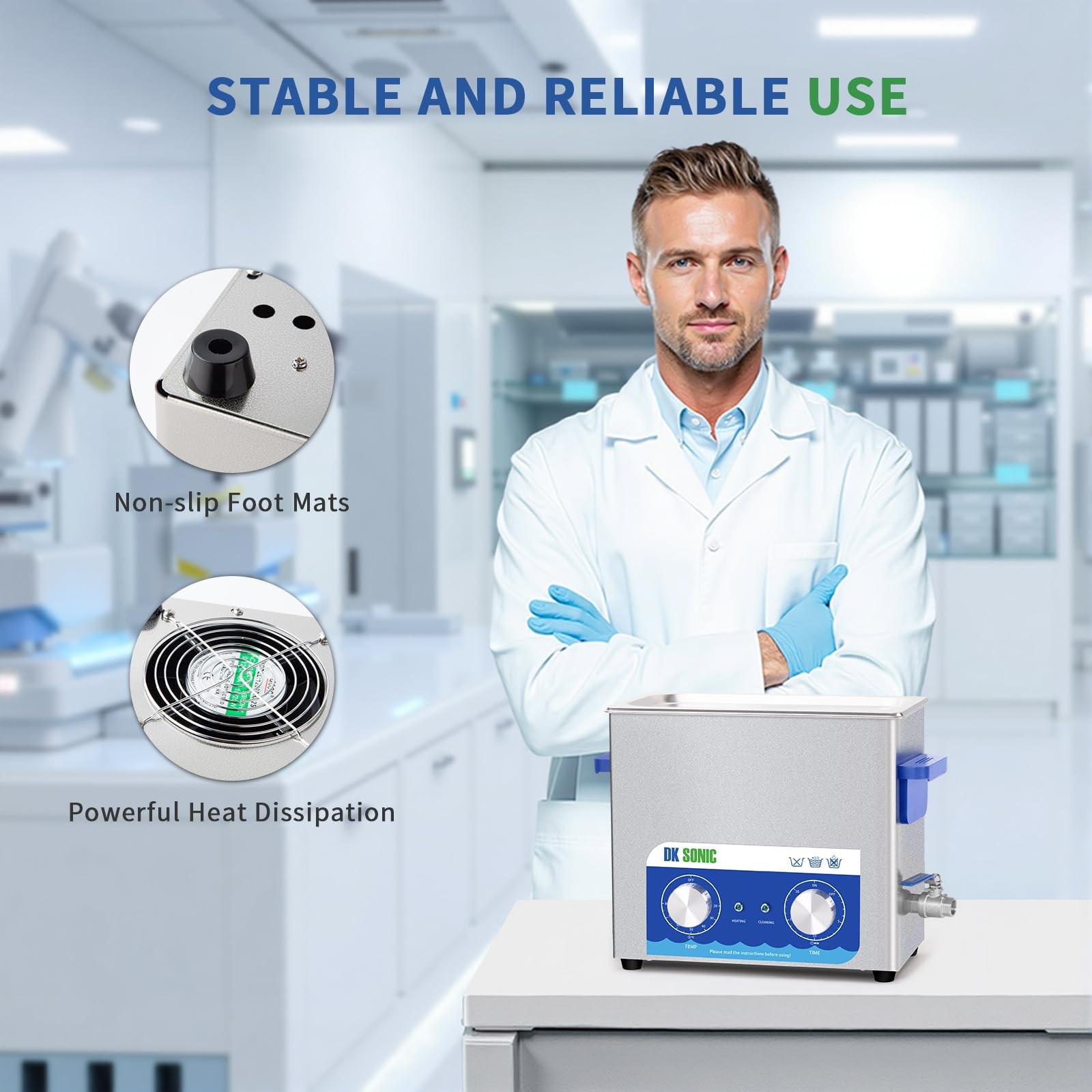 Ultrasonic Cleaner,6L 180W Sonic Cleaner with Heater&Mechanical Timer,Ultraso…