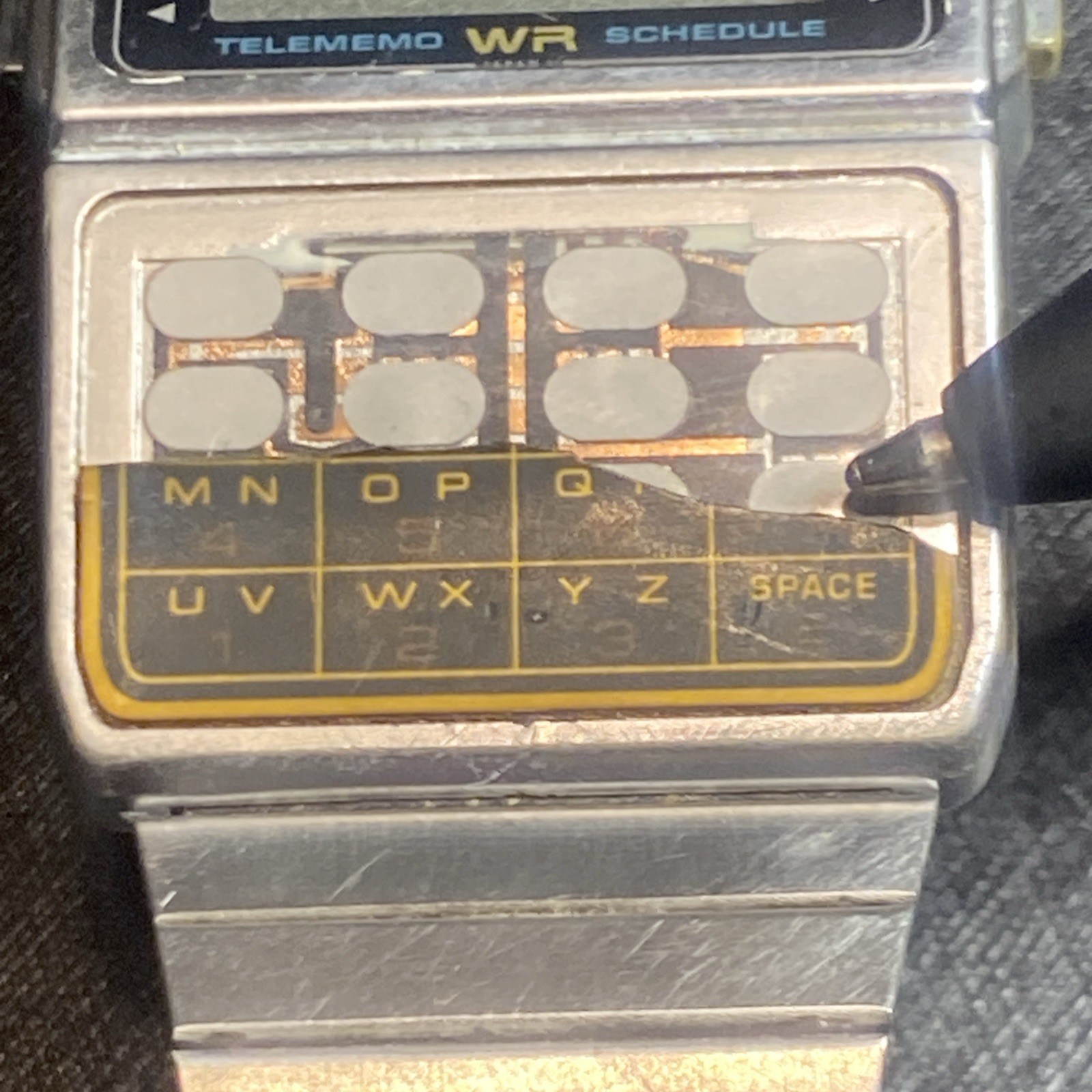 VTG CASIO DBC-610 DATA BANK 676 Quartz Men’s Watch For Parts w Original Band