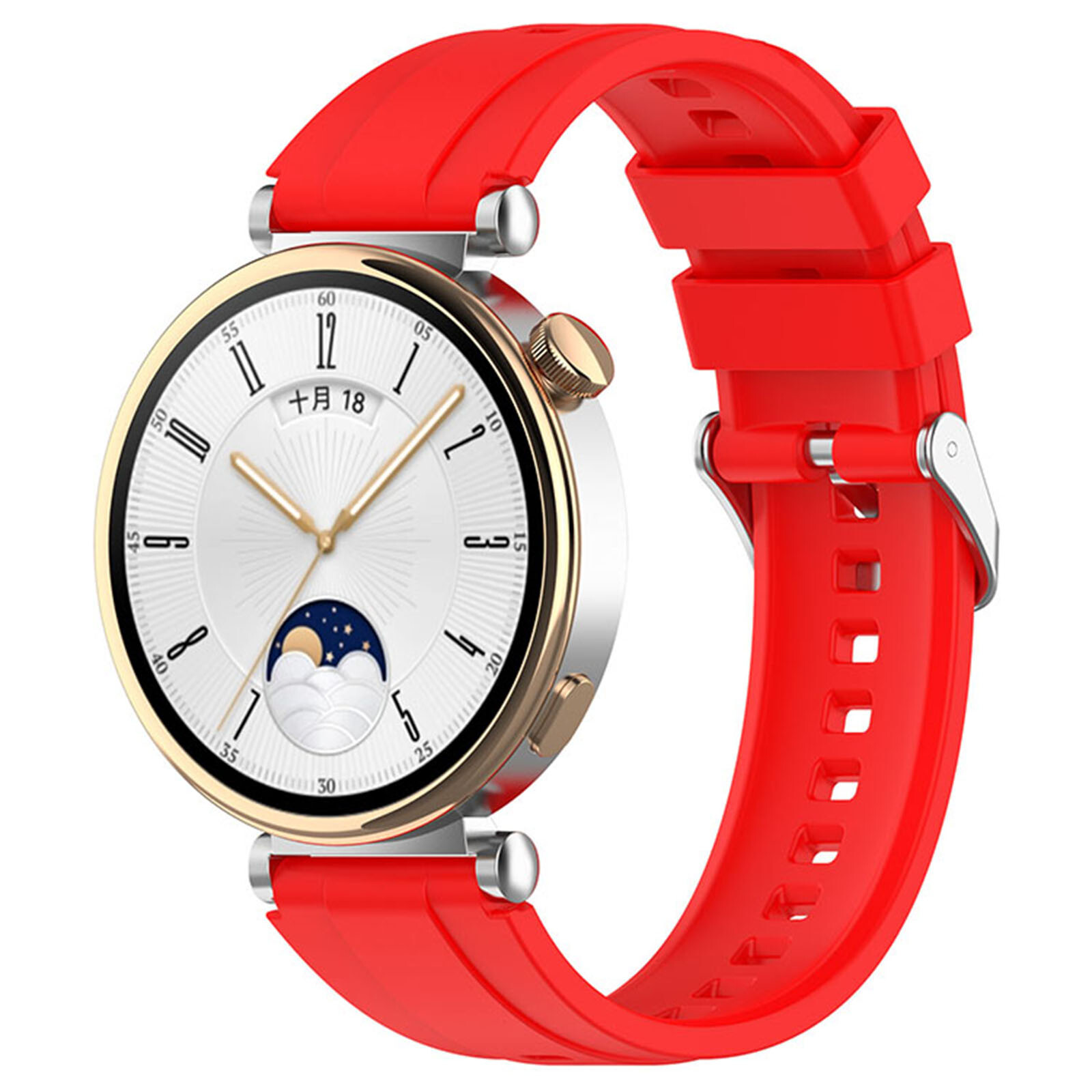 18MM/22MM Optional Silicone Watch Strap Watch Accessories for HUAWEI WATCH GT4