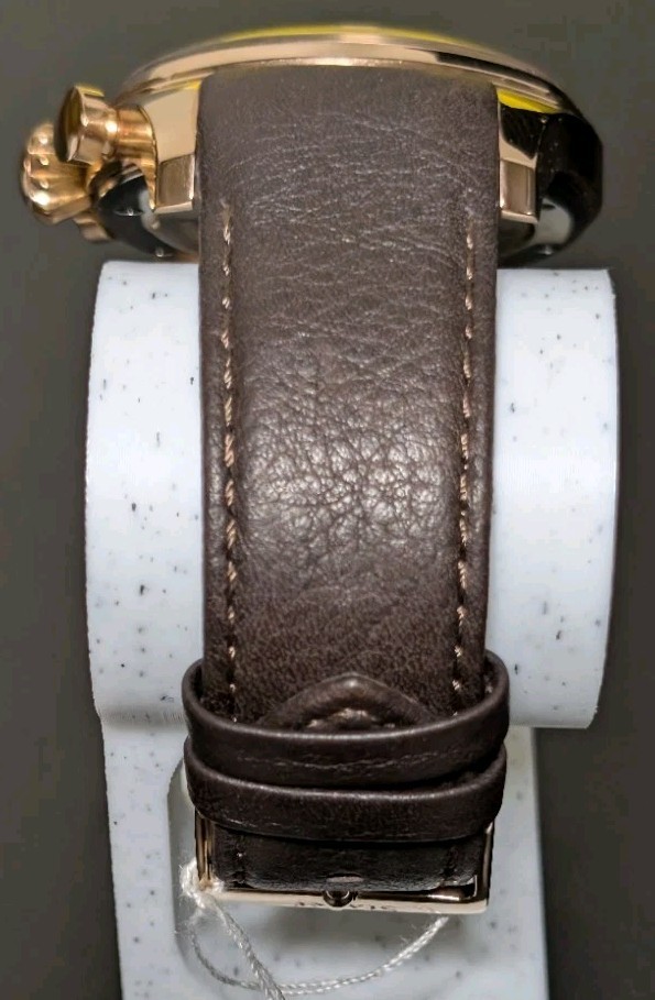 Stauer Zephyr Multi-Function Watch – 43mm Rose Gold Case – Chocolate Brown Dial