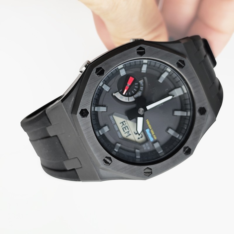 Luxury ceramics Modification kit Case For Casioak GA2100/GA2110 Rubber Strap Set
