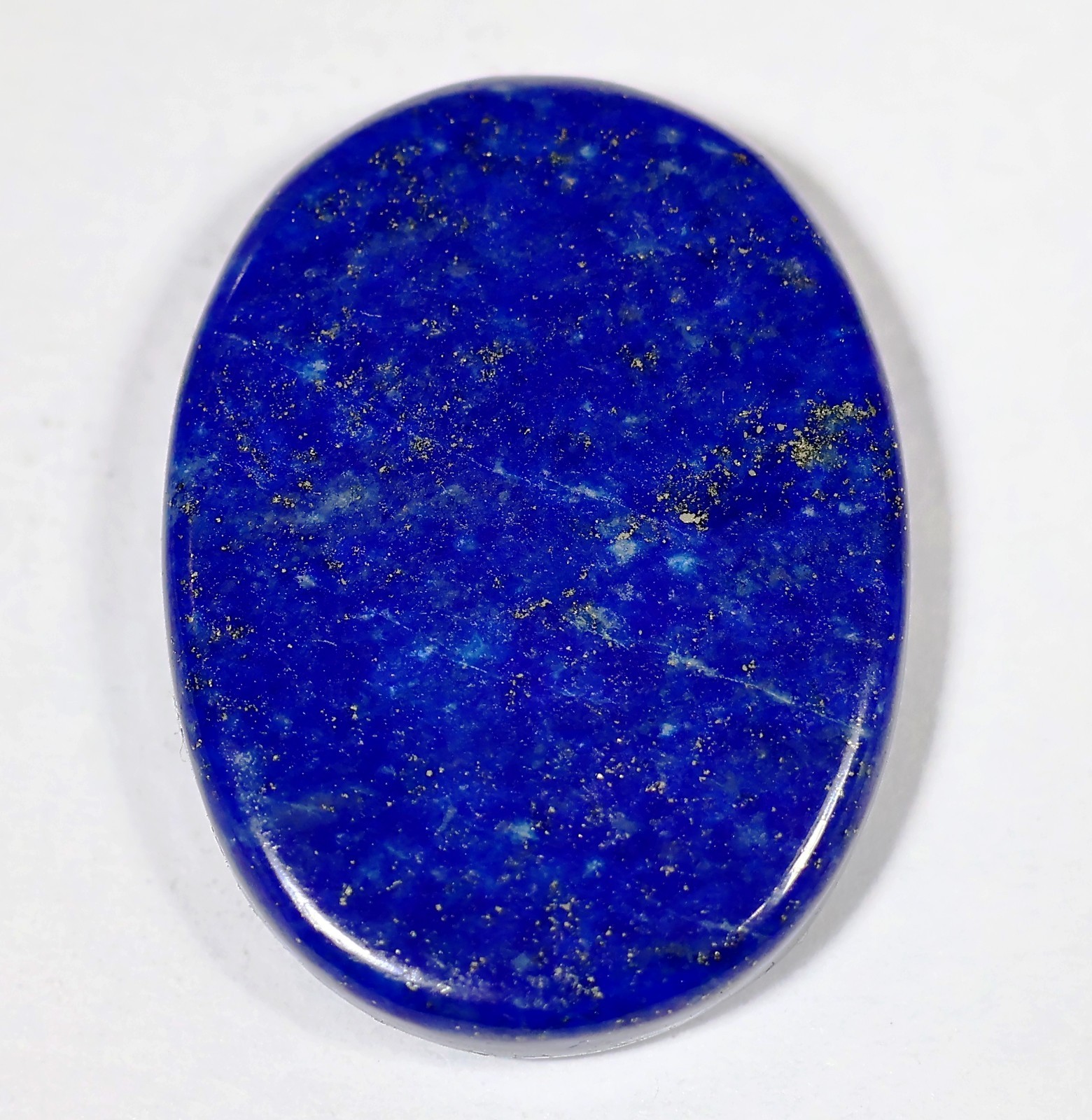 39 Ct 5X21X28 mm Natural Blue Lapis Lazuli Oval Cabochon Gemstone KM-295