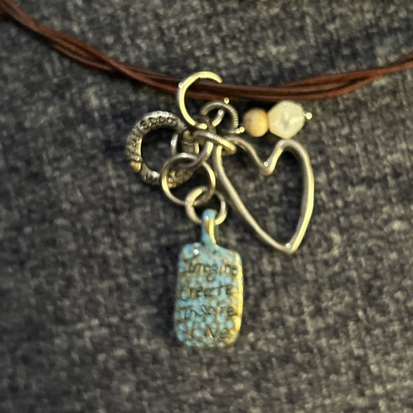 Brighton Art & Soul Imagine Long Create Inspire Live Pendant Necklace