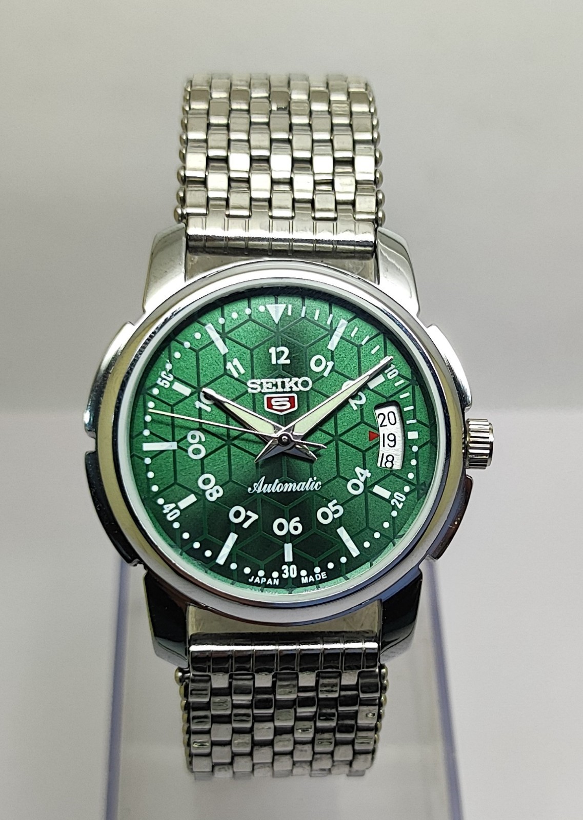 Refurbished Automatic Men’s Watch Day Date | Classic Vintage Style | Steel Strap