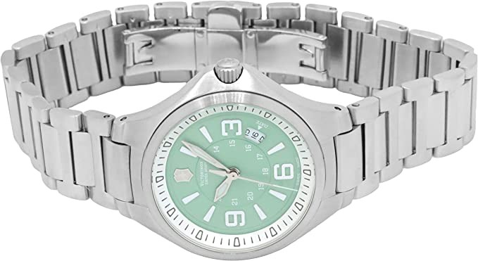 Victorinox Base Camp 249076 Women’s Small Green Swiss Quartz Watch MSRP $415