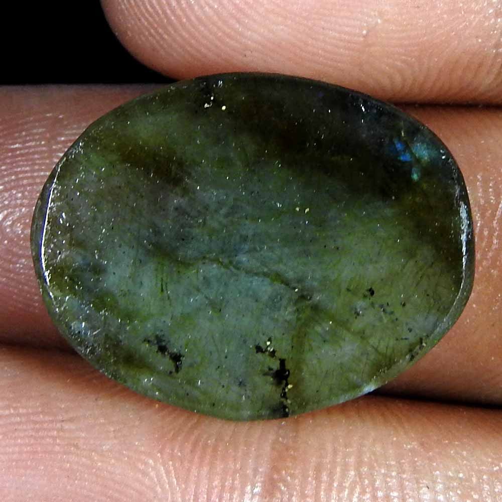 23.80Cts100%Natural Blue Cut Power Labradorite Oval Cabochon Loose Gemstone