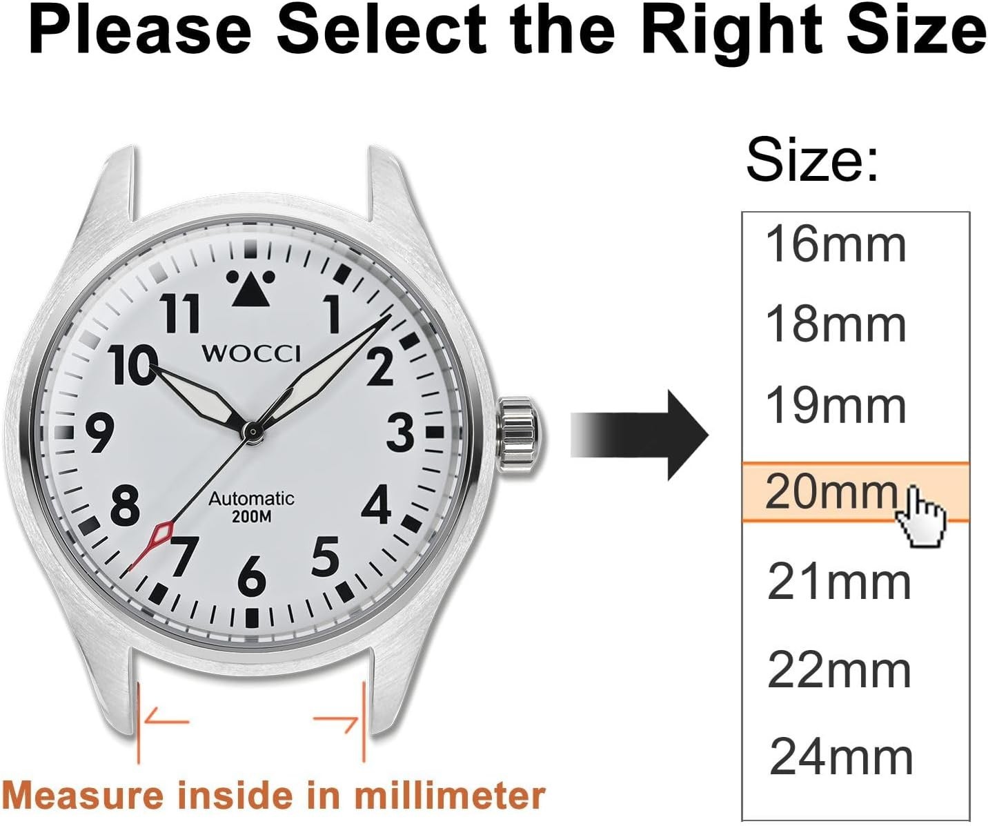 Lightweight 20mm Adjustable Nylon Watch Band with Quick Release – For Active Use
