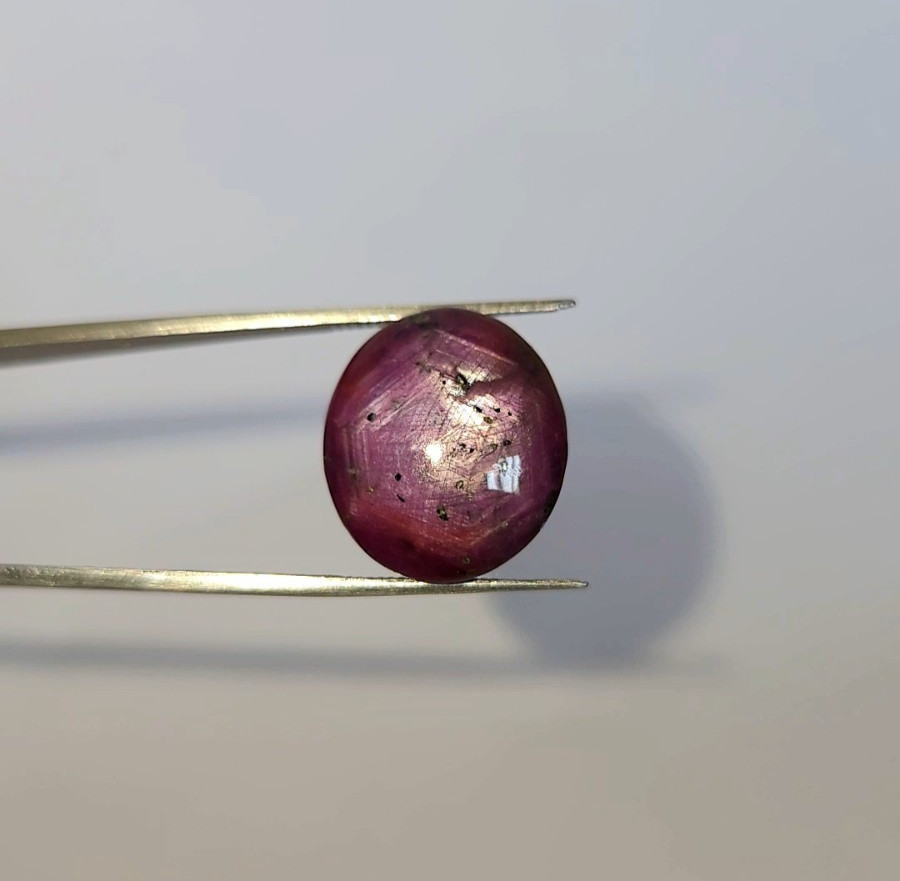 Natural Star Ruby Cabochon 22.65 ct Red Oval untreated loose gemstone
