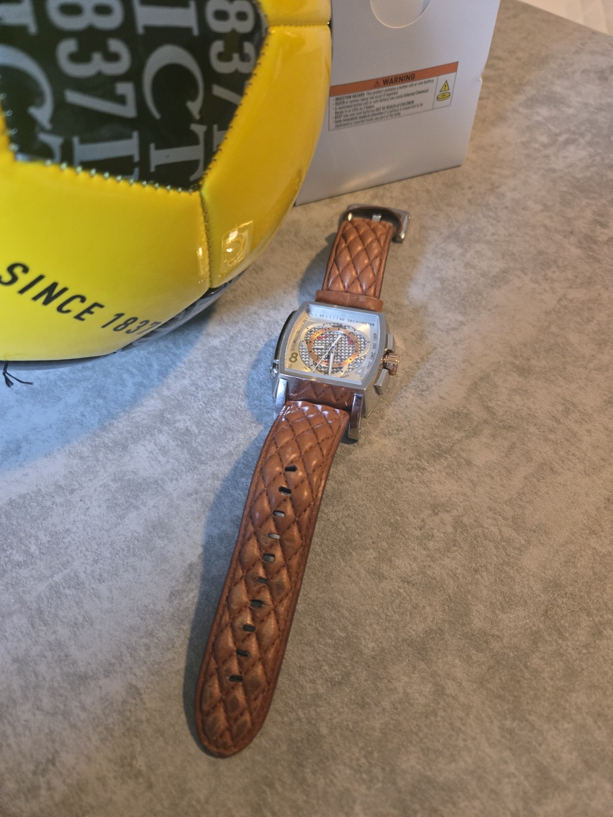 Invicta S1 Rally Men’s Chronograph Watch – 48mm – Brown Leather Strap