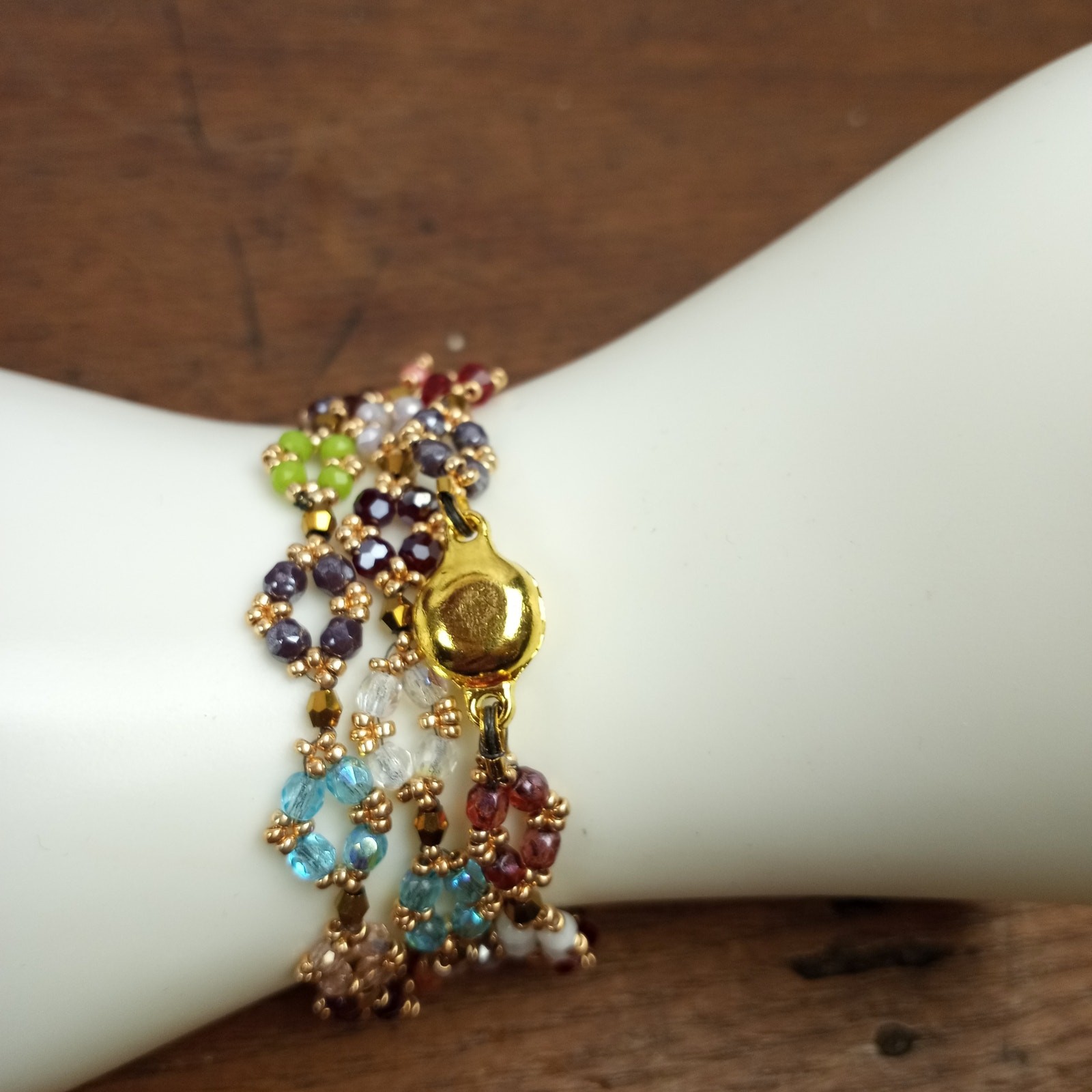 HANDMADE~Triple Wrap Anytime Bracelet or Necklace