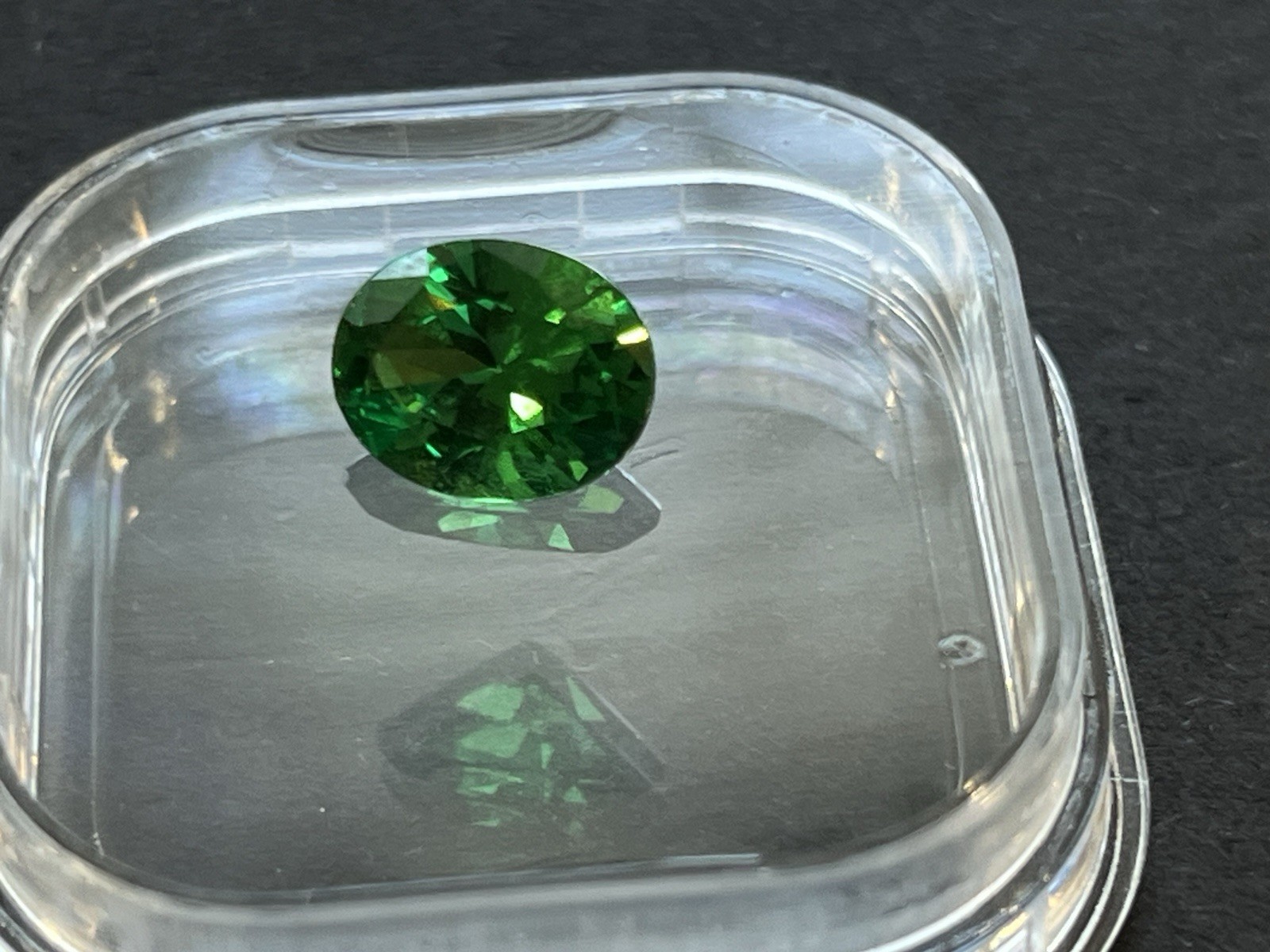 Green YAG (Yttrium Aluminum Garnet) Loose Gemstone – 3.80 Carat Oval Cut