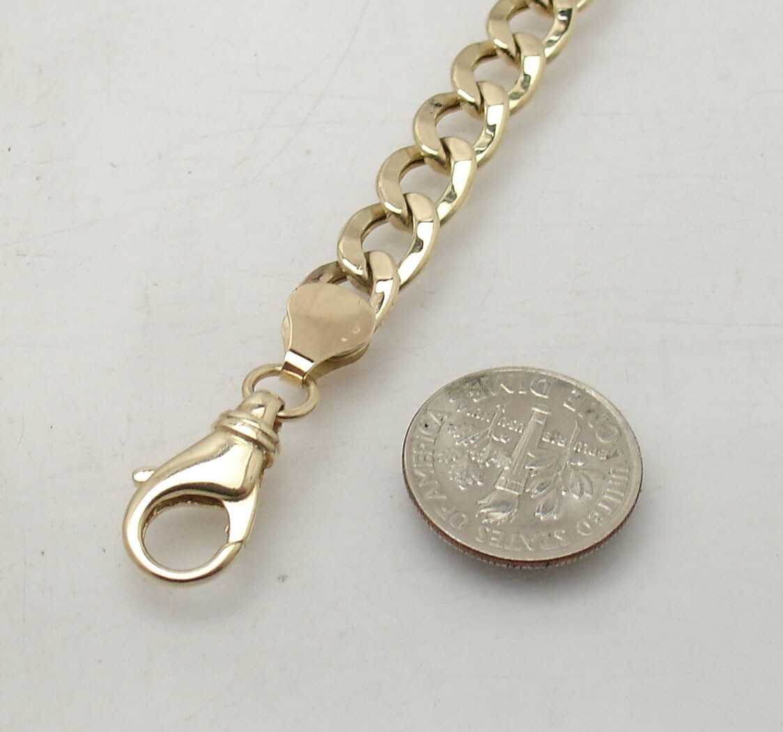 9mmX17mm Heavy Duty Large Lobster Claw Clasp w/ Jump Ring Real 10K Yellow Gold