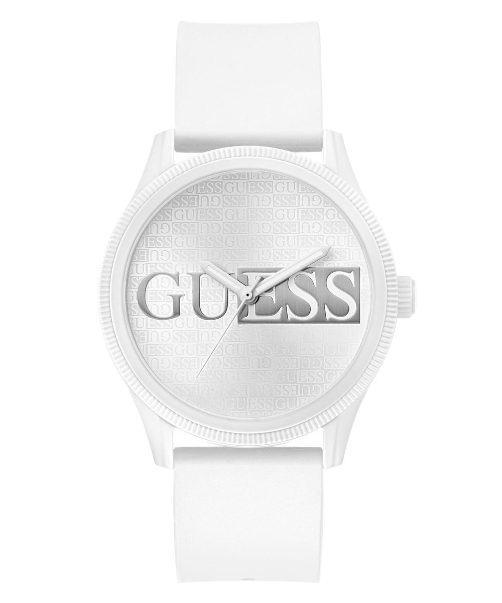 Guess White Mens Analogue Watch Reputation GW0780G1