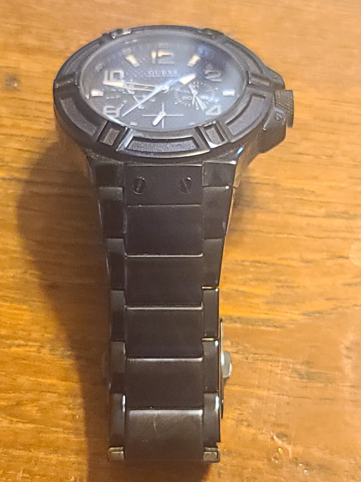 GUESS Men’s U0218G4 Rigor Iconic Blue Waterpro Multi-Function Watch
