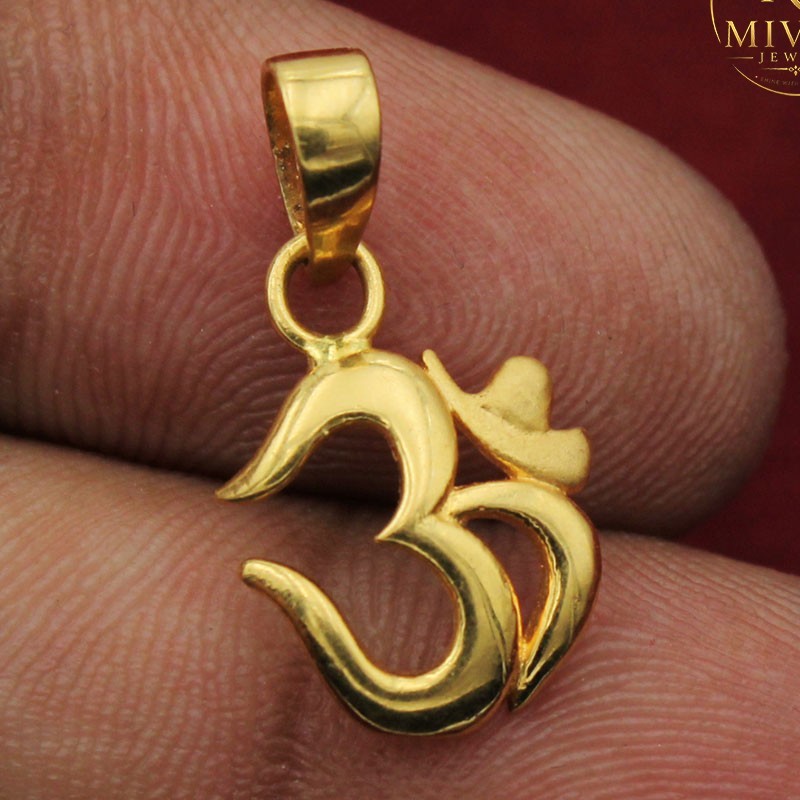 Elegant Spiritual Gold Jewelry Pendant, Meaningful Gold Gift 2.4cm x 1cm 2.5cm