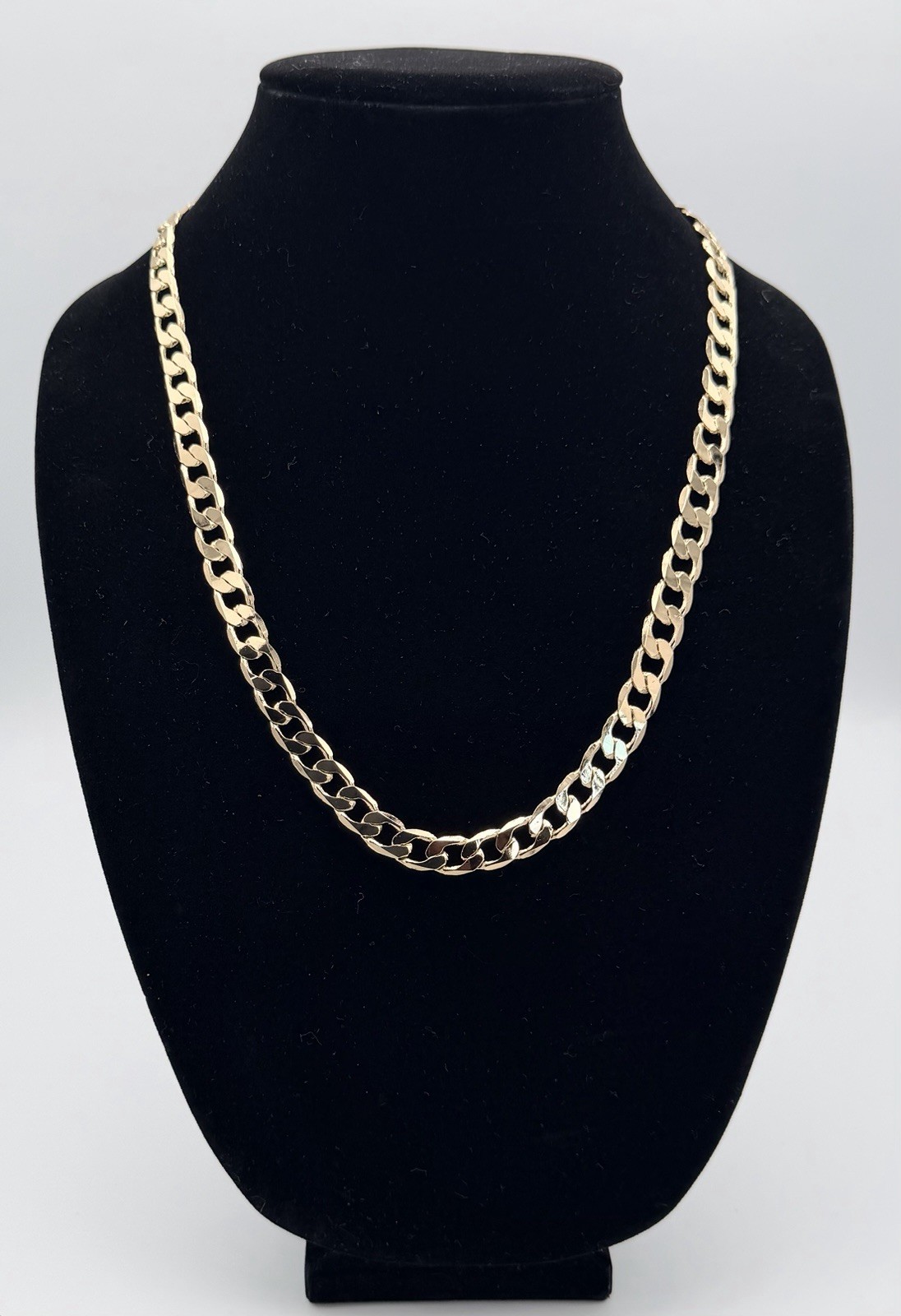 18K Gold Filled Cuban Link Chain, 10mm, 24″ New