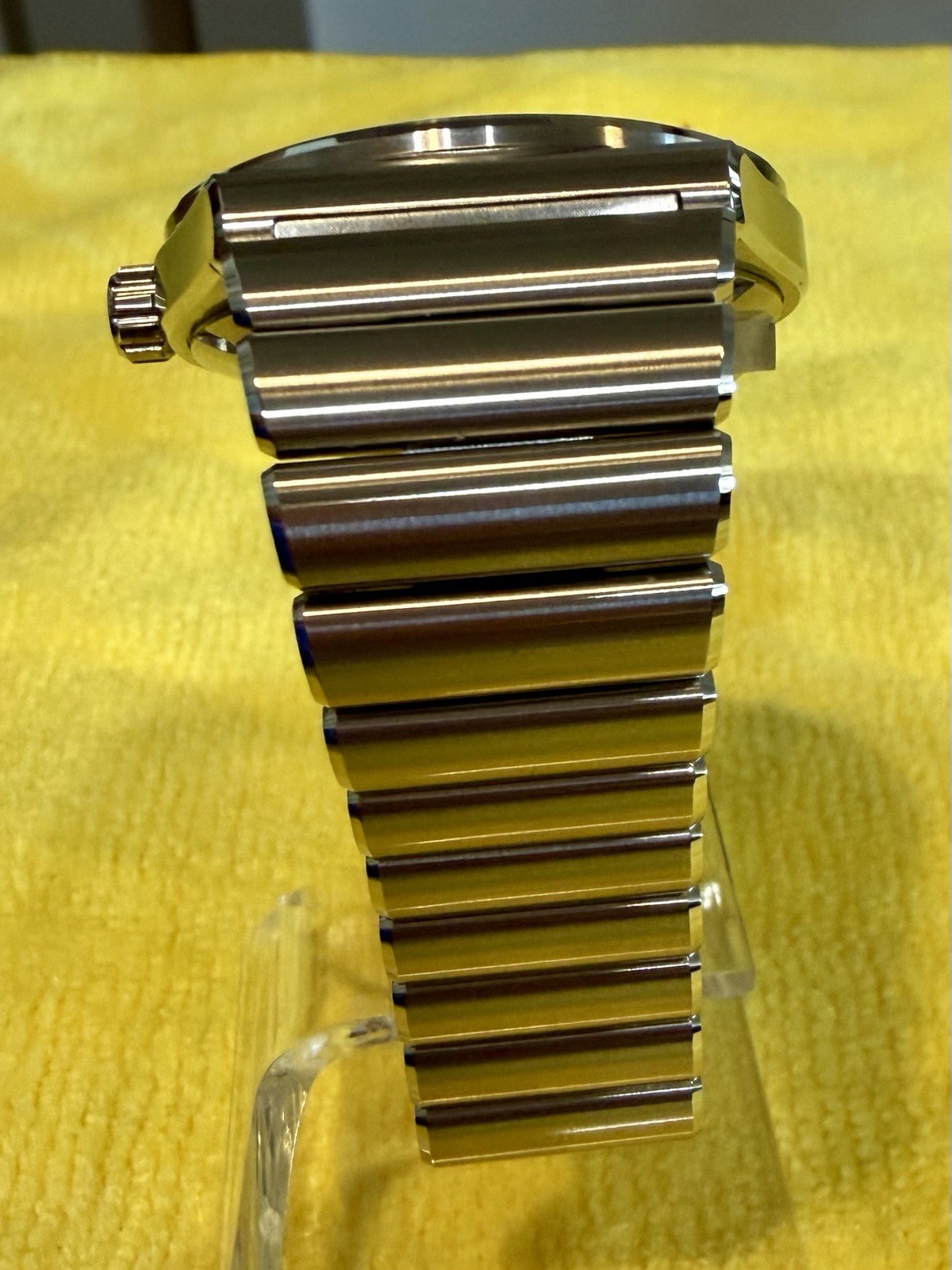 San Martin SN0149-G Miyota 90S5 Hi-Beat Gunmetal Brushed Dial Sapphire-MINT