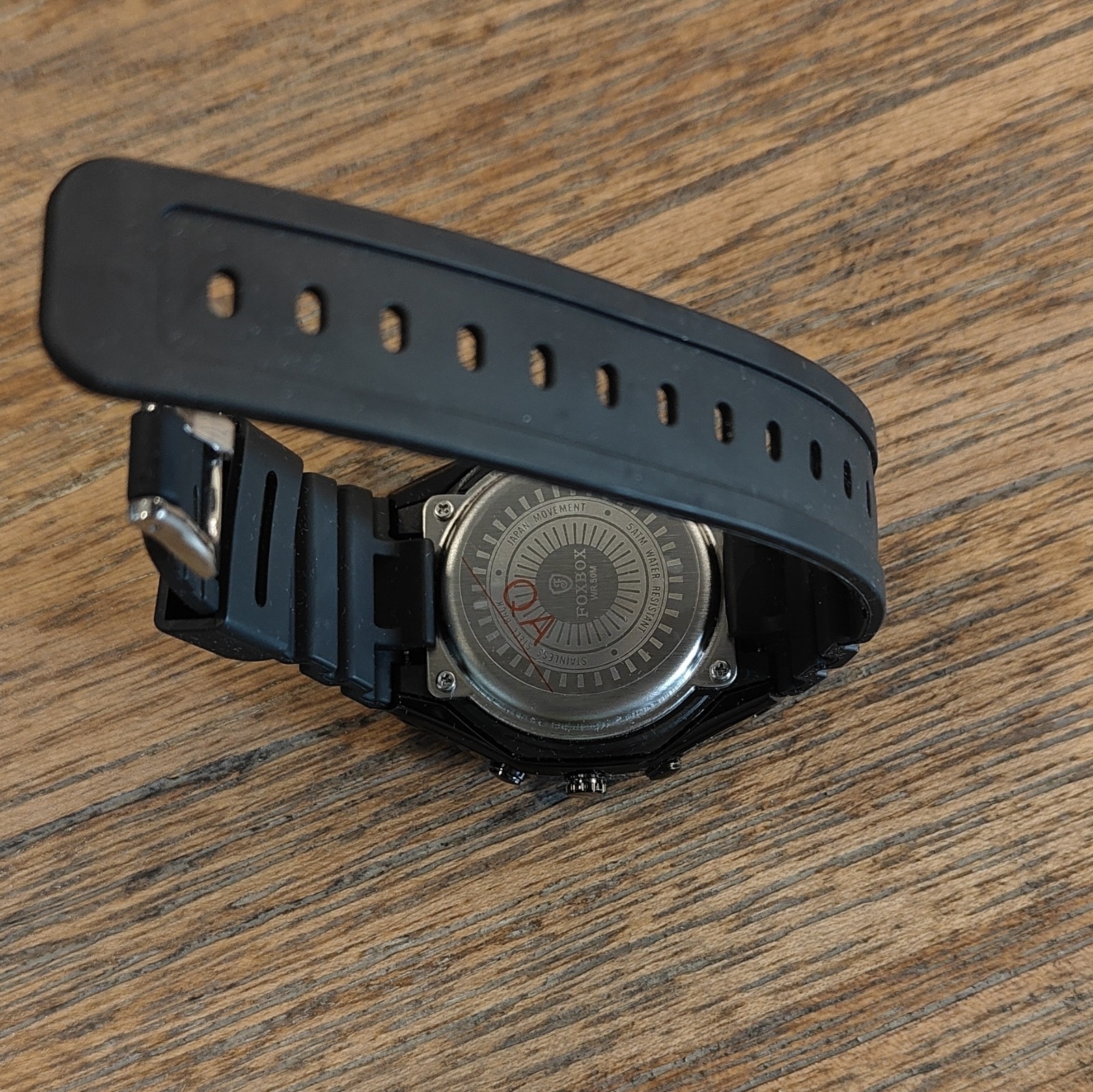 Fox Box Watch Case Included Men’s Watch Quartz digital and analog 5 bar wr