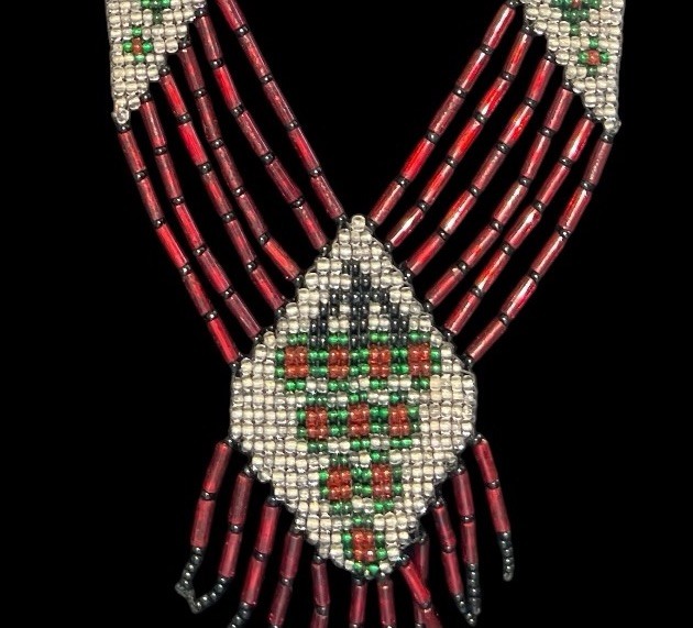 Antique Art Deco 1920’s Flapper Czech Glass Seed Bead Sautoir Style Necklace