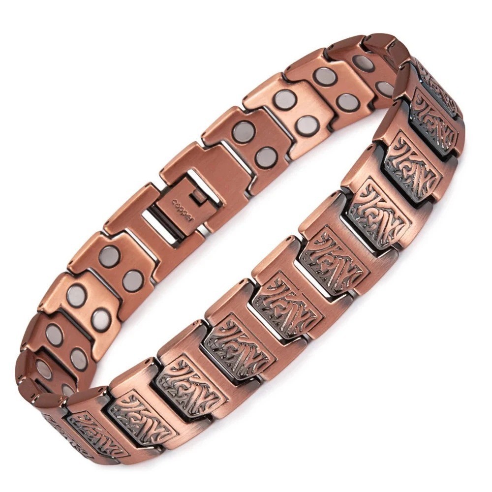 3X Ultra Strength Magnetic Copper Bracelet Vintage Copper Men’s Therapy Energy