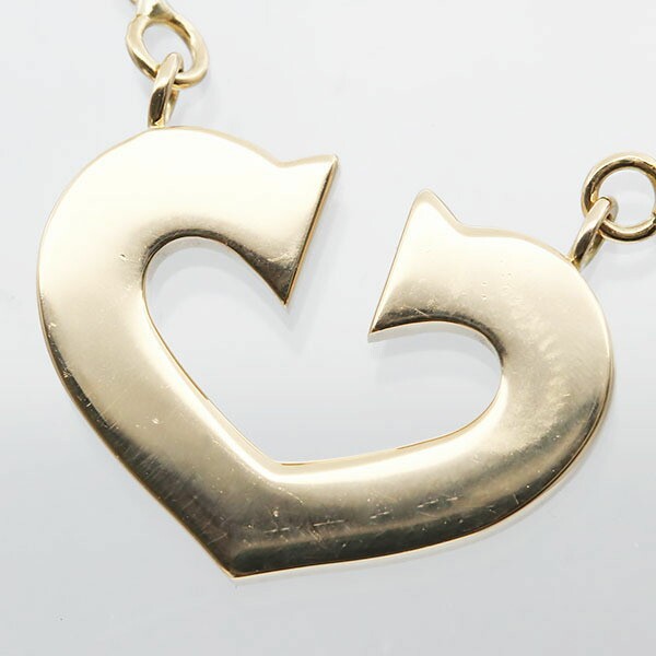 Cartier Cartier C Heart Necklace 40.5cm 18K YG 6.6g