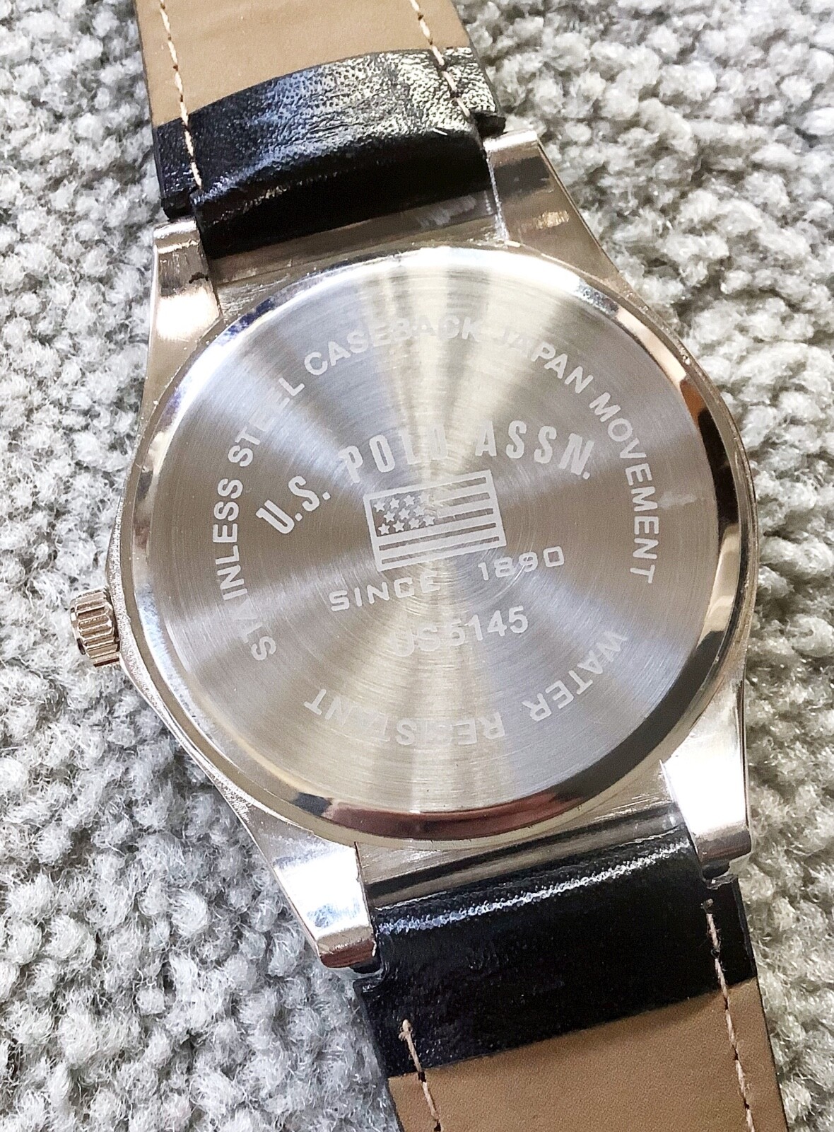 Large U.S. Polo Assn. Men’s Quartz Strap Watch – 43mm – US 5145 -Excellent Cond.