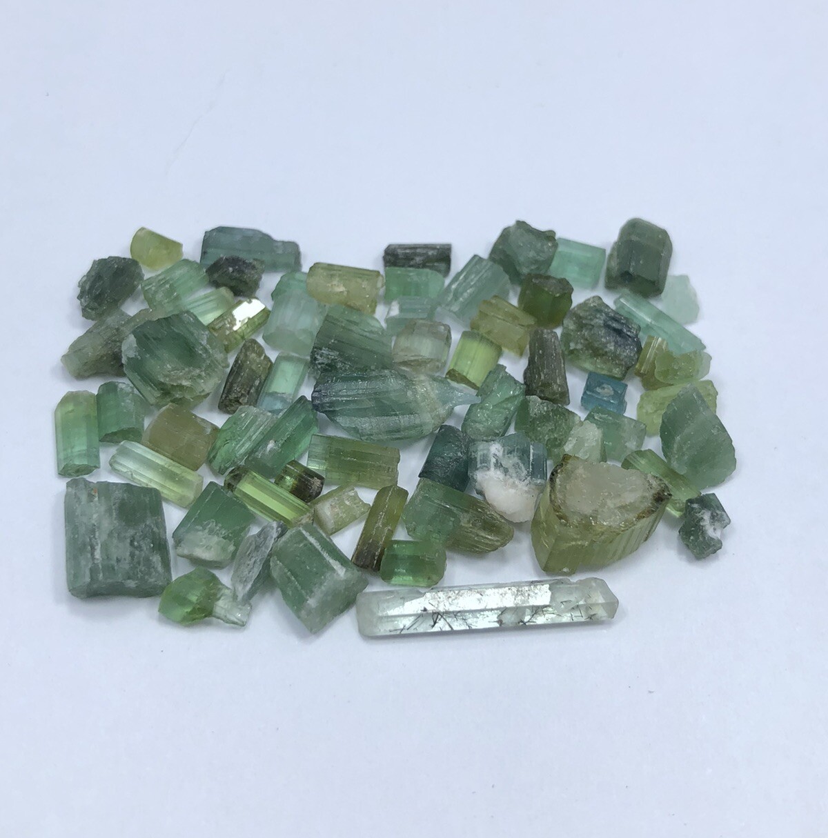 38 Carat Faceted Quality Natural Tourmaline Rough Lot from AFG Loose Gemstone