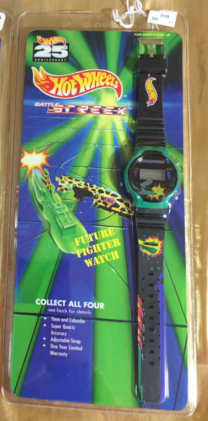 FOUR HOT WHEELS VINTAGE WRISTWATCH SET
