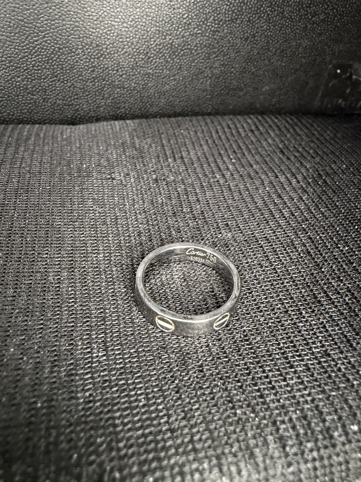 Cartier Love Ring 18K White Gold Size 7