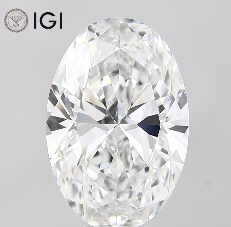 0.6 Ct Oval Cut IGI Certified Lab Grown CVD Diamond D Color VS1 Clarity Stone