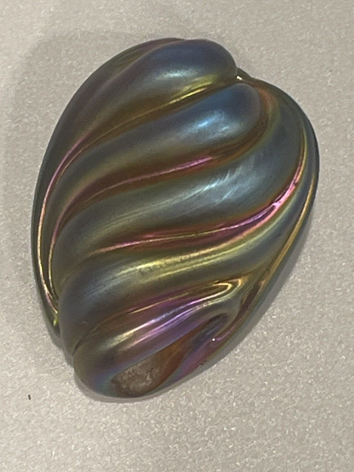 Lampwork Blown & Sculpted Shell Focal Bead By SHANNON HILL.