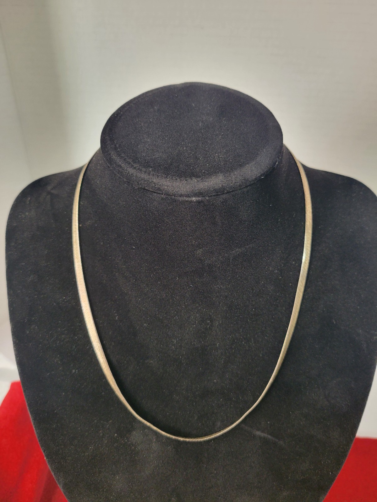 Nice Vintage Flat Chain Link .925 Sterling Silver Necklace, 18”, 9.45g