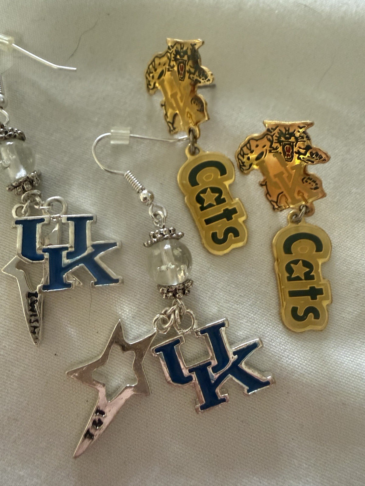 University Of Kentucky Wildcats Earrings NCAA Fan Gift Team College Two Pair